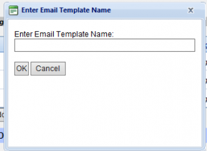 Enter Email Template Name