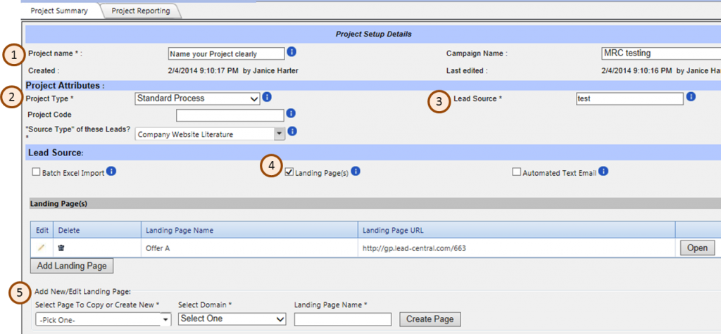 Setup_Project_with_LandingPage